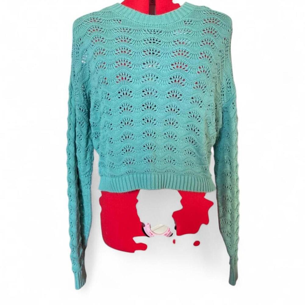 Hollister Co. Women's Teal Jumper Size Small